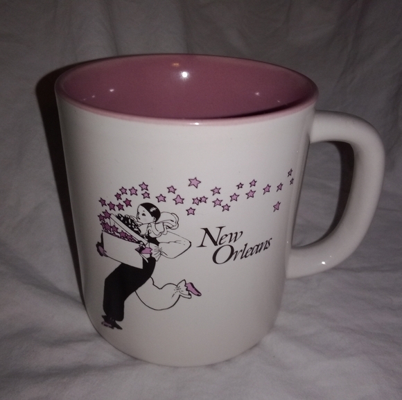 Vintage New Orleans Mardi Gras Mime Coffee Mug Cup Retro - Picture 1 of 7